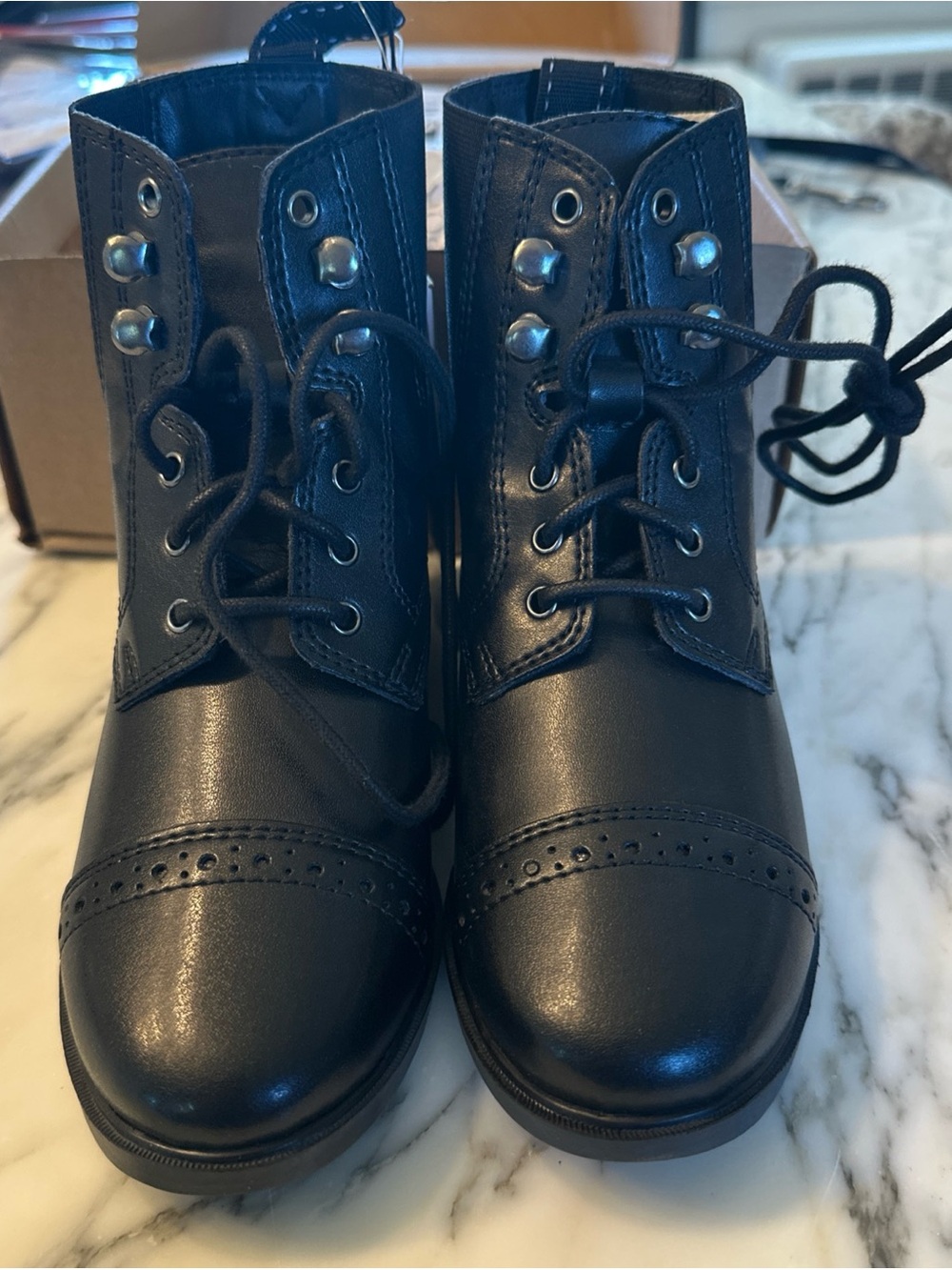 Girls black paddock boots 1